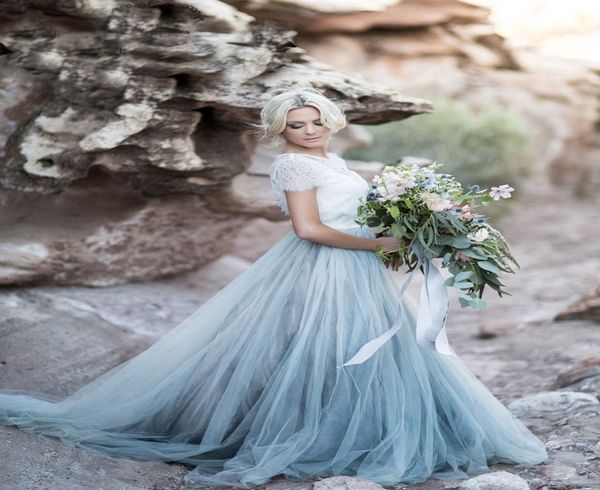 2019 bohemian colored wedding dresses short sleeve jewel neck a line soft tulle cap sleeve boho lace light blue bridal gowns1997365, White
2019 bohemian colored wedding dresses short sleeve jewel neck a line soft tulle cap sleeve boho lace light blue bridal gowns1997365, White