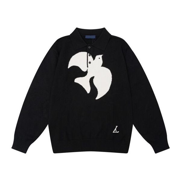 2023 autumn and winter pullover long-sleeved fashion sweater for men and women the same classic black and white sweater 1h2c8, Black;brown
2023 autumn and winter pullover long-sleeved fashion sweater for men and women the same classic black and white sweater 1h2c8, Black;brown