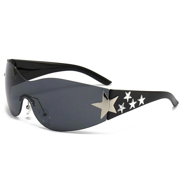 sunglasses designer star y2k eyewear for women rimless pentagram decoration beach outdoor sun glasses anti glare uv protection sports protec, White;black
sunglasses designer star y2k eyewear for women rimless pentagram decoration beach outdoor sun glasses anti glare uv protection sports protec, White;black