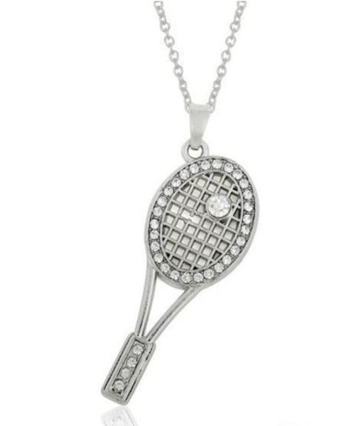 10pcslot sports tennis racquet racket crystal fashion necklace jewelry1099346, Silver
10pcslot sports tennis racquet racket crystal fashion necklace jewelry1099346, Silver