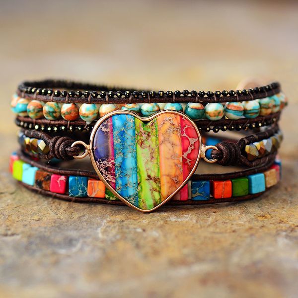 charm bracelets cool black big heart center stone chakra spiritual wristband leather wrap bracelet girls energy anxiety jewelry 230814, Golden;silver
charm bracelets cool black big heart center stone chakra spiritual wristband leather wrap bracelet girls energy anxiety jewelry 230814, Golden;silver
