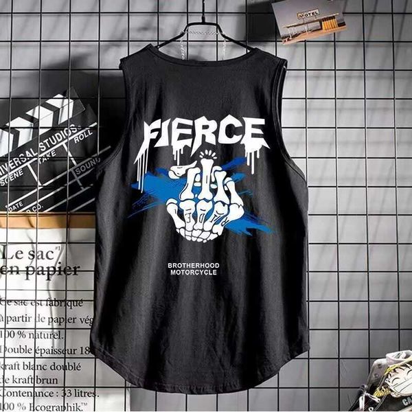 summer men's sleeveless t-shirt sweetheart suit, White;black
summer men's sleeveless t-shirt sweetheart suit, White;black