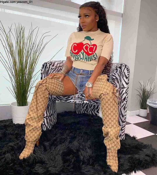 summer fashion t-shirt casual round neck cherry letter print loose short sleeve t-shirts trend, White
summer fashion t-shirt casual round neck cherry letter print loose short sleeve t-shirts trend, White
