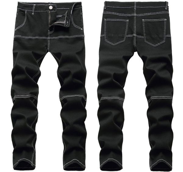 men039s jeans man black slim stretch denim spliced patchwork contrast color pants streetwear trousers fashion clothing7603803, Blue
men039s jeans man black slim stretch denim spliced patchwork contrast color pants streetwear trousers fashion clothing7603803, Blue