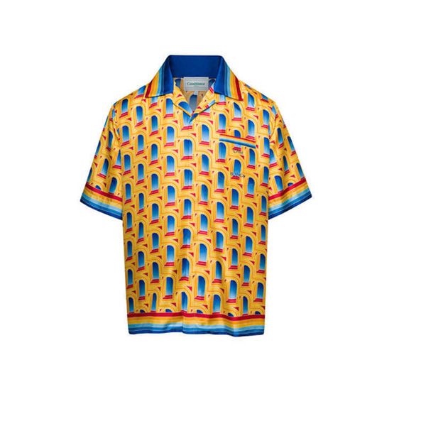 casablanca style shirt yellow fantasy gate loose shirt men's and women's versatile fashion short sleeve shirts casablanc, White;black
casablanca style shirt yellow fantasy gate loose shirt men's and women's versatile fashion short sleeve shirts casablanc, White;black