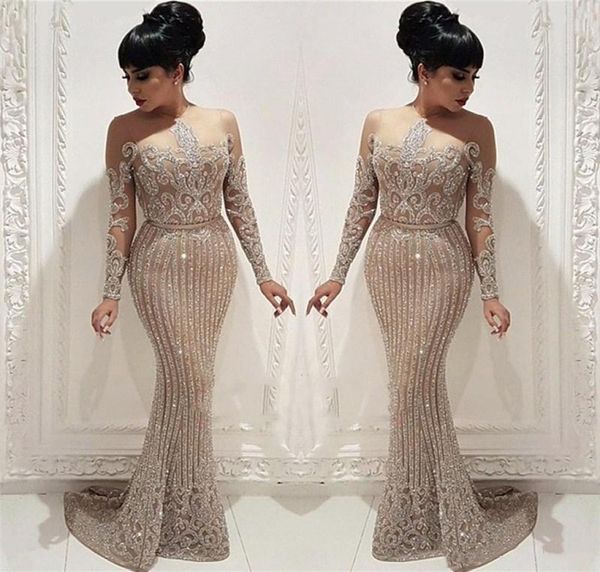 sparkling arabic sequins lace mermaid prom dresses elegant long sleeves sheer crew neck evening gowns plus size vestidos de festa 1204287, Black;red
sparkling arabic sequins lace mermaid prom dresses elegant long sleeves sheer crew neck evening gowns plus size vestidos de festa 1204287, Black;red