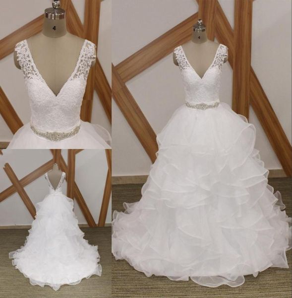 real po v neck modern ball gown wedding dresses 2022 crystal ribbon backless ruffles organza bride gowns plus size2475865, White
real po v neck modern ball gown wedding dresses 2022 crystal ribbon backless ruffles organza bride gowns plus size2475865, White