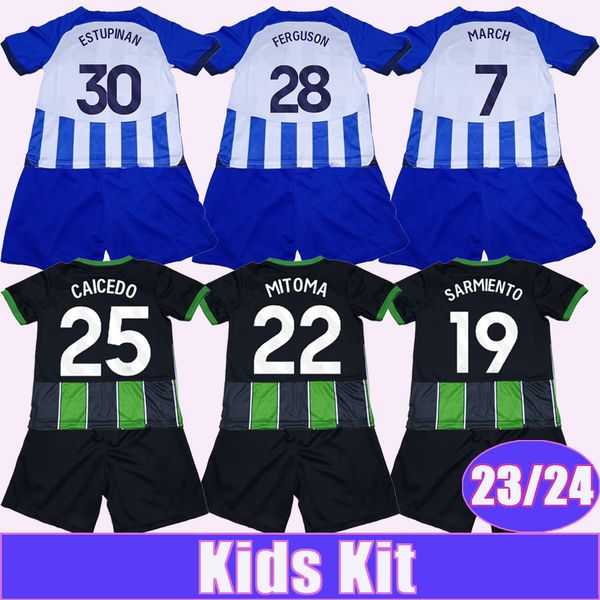 23 24 estupinan caicedo kids kit soccer jerseys march mitoma ferguson alzate lamptey sarmiento veltman home away football shirts, Black
23 24 estupinan caicedo kids kit soccer jerseys march mitoma ferguson alzate lamptey sarmiento veltman home away football shirts, Black
