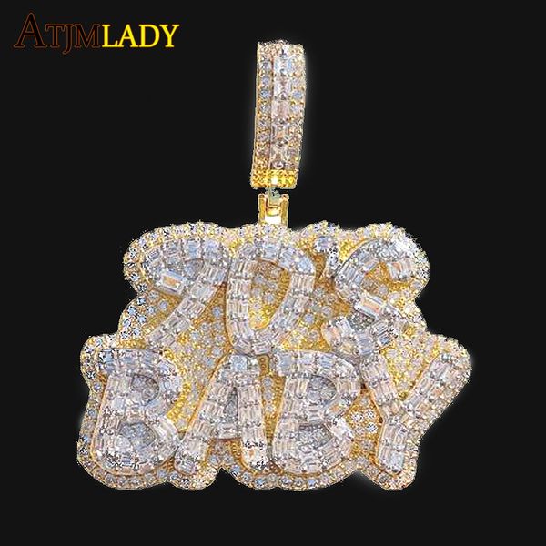pendant necklaces hip hop 90s baby pendant necklace iced out bling 5a cubic zirconia cz paved fashion letter charm cool jewelry for men wome, Silver
pendant necklaces hip hop 90s baby pendant necklace iced out bling 5a cubic zirconia cz paved fashion letter charm cool jewelry for men wome, Silver