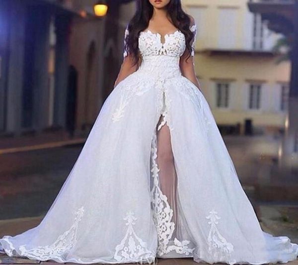 2019 arabic white elegant off the shoulder wedding dresses with overskirt long sleeve lace bridal dress wedding ball gowns detacha6850717
2019 arabic white elegant off the shoulder wedding dresses with overskirt long sleeve lace bridal dress wedding ball gowns detacha6850717