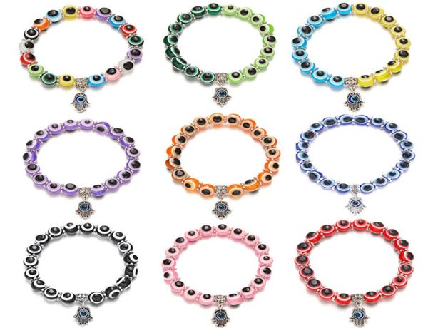 multicolor pink blue evil eyes beads hamsa hand charm bracelets wishing elastic rope chain resin bead bracelet for women jewelry g5029276, Golden;silver
multicolor pink blue evil eyes beads hamsa hand charm bracelets wishing elastic rope chain resin bead bracelet for women jewelry g5029276, Golden;silver