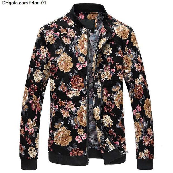 jacket men flower fashion casual designer jackets and coats zipper standing collar print streewear, Black;brown
jacket men flower fashion casual designer jackets and coats zipper standing collar print streewear, Black;brown