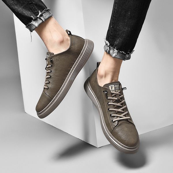 dress shoes 2023 mens versatile leather soft sole sneakers man fashion luxury brand casual for men trend business 230814, Black
dress shoes 2023 mens versatile leather soft sole sneakers man fashion luxury brand casual for men trend business 230814, Black