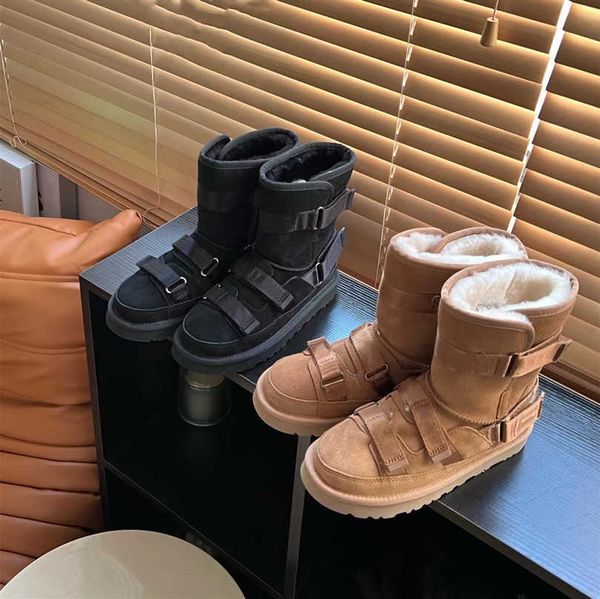 short hybrid u wgg snow boots suede sheepskin australia booties winter warm plush fur boot women classic fashion bootie fluff buckle outdoor, Black
short hybrid u wgg snow boots suede sheepskin australia booties winter warm plush fur boot women classic fashion bootie fluff buckle outdoor, Black