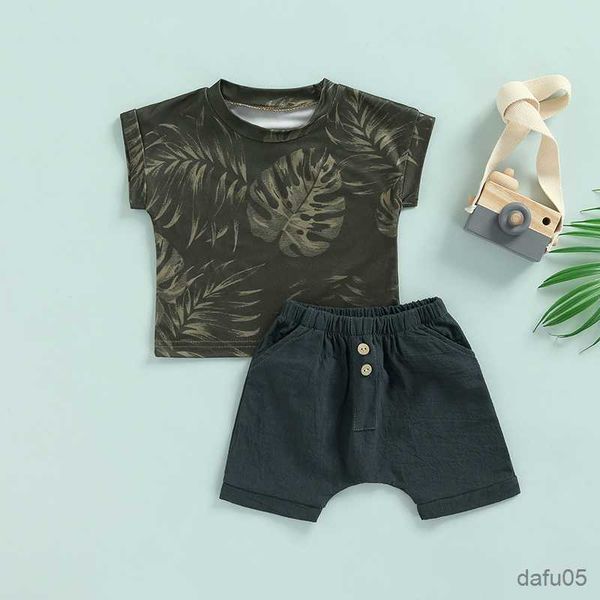 clothing sets 0-4y summer causal infant baby boys clothes sets 2pcs leaf printed short sleeve shirts+elastic shorts clothing r230815, White
clothing sets 0-4y summer causal infant baby boys clothes sets 2pcs leaf printed short sleeve shirts+elastic shorts clothing r230815, White