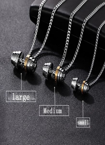 barbell steel color stainless steel necklace mens couple pendants fitness sport man fitness accesories jewelry on the neck pride7421903, Silver
barbell steel color stainless steel necklace mens couple pendants fitness sport man fitness accesories jewelry on the neck pride7421903, Silver