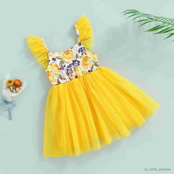girl's dresses kid girls summer dress ruffle sleeveless floral printed patchwork mesh hem dresses for party prom stage shows r230815, Red;yellow
girl's dresses kid girls summer dress ruffle sleeveless floral printed patchwork mesh hem dresses for party prom stage shows r230815, Red;yellow