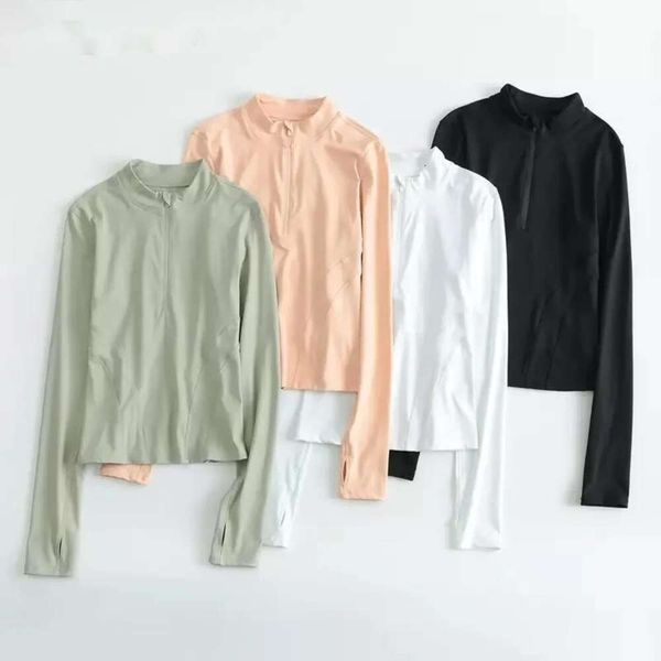 al0lulu yoga clothing jacket women's long-sleeved half-zipper tight-fitting running pilates training fiess sports 18
al0lulu yoga clothing jacket women's long-sleeved half-zipper tight-fitting running pilates training fiess sports 18
