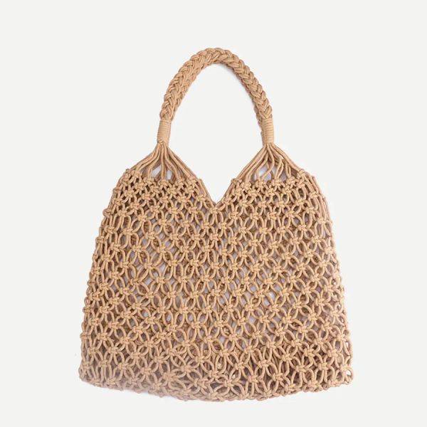 fashion beach woven bag mesh rope weaving tie buckle reticulate hollow straw no lined net shoulder bag zz
fashion beach woven bag mesh rope weaving tie buckle reticulate hollow straw no lined net shoulder bag zz