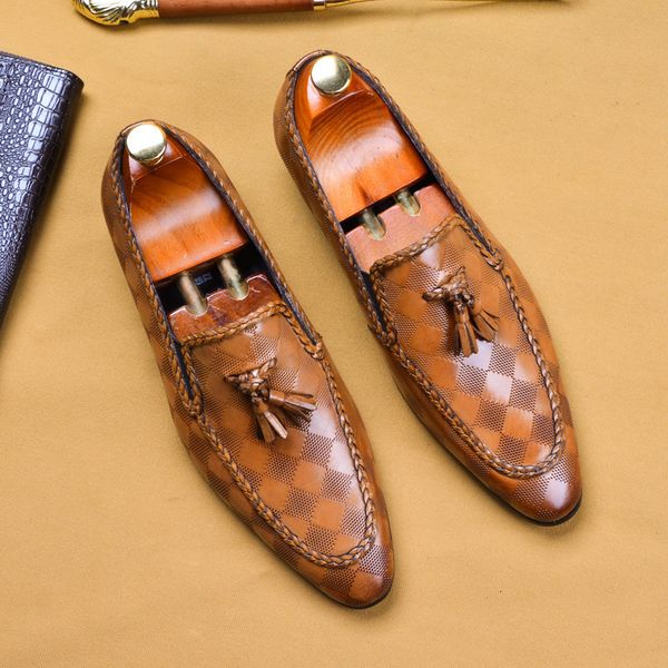 dress shoes mens formal genuine leather tassel loafers men black wedding slip on brogues 230814
dress shoes mens formal genuine leather tassel loafers men black wedding slip on brogues 230814