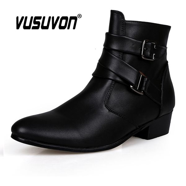 boots vusuvon fashion men spring autumn pointed toe height increase chelsea ankle boots western high casual shoe pu leather 230814, Black
boots vusuvon fashion men spring autumn pointed toe height increase chelsea ankle boots western high casual shoe pu leather 230814, Black