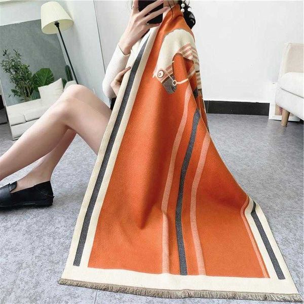carriage luxury warm winter scarf 2023 shawl new thicken tassels horse fashion cashmere poncho cape womens wraps 8ts3, Blue;gray
carriage luxury warm winter scarf 2023 shawl new thicken tassels horse fashion cashmere poncho cape womens wraps 8ts3, Blue;gray