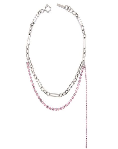 justine clenquet pink female necklace bracelet french elegant zircon chain double clavicle chain chokers fashion trend9367764, Silver
justine clenquet pink female necklace bracelet french elegant zircon chain double clavicle chain chokers fashion trend9367764, Silver