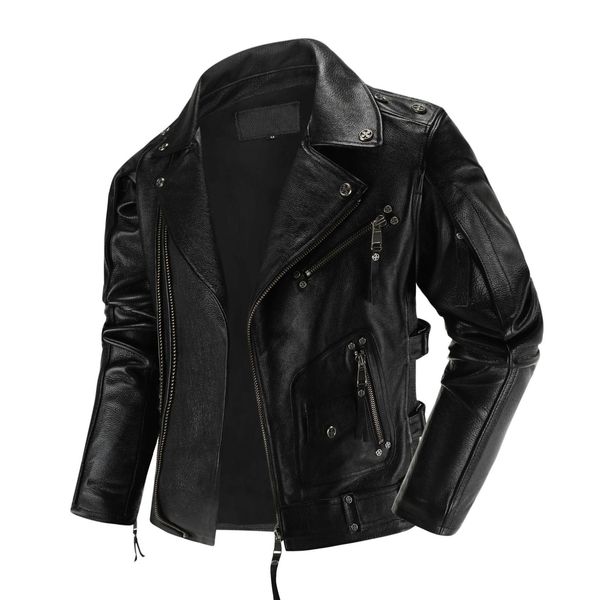 men's jackets 2023 fried street pure layer cowhide leather jacket multizipper black handsome lapel slim motorcycle 230814, Black;brown
men's jackets 2023 fried street pure layer cowhide leather jacket multizipper black handsome lapel slim motorcycle 230814, Black;brown