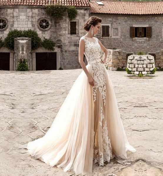 boho lace appliques wedding dresses bohemian bridal gowns with cap sleeves and scoop neck detachable skirt elegant aline bridal g5713081, White
boho lace appliques wedding dresses bohemian bridal gowns with cap sleeves and scoop neck detachable skirt elegant aline bridal g5713081, White