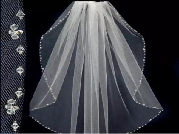 2019 simple custom made whiteivory sheer wedding veils tulle beads eage bridal veils with comb one layer wedding accessories5508323, Black
2019 simple custom made whiteivory sheer wedding veils tulle beads eage bridal veils with comb one layer wedding accessories5508323, Black