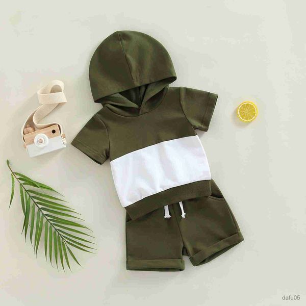 clothing sets infant baby boys hooded short sleeve shirt shorts color matching casual style patchwork summer clothing r230815, White
clothing sets infant baby boys hooded short sleeve shirt shorts color matching casual style patchwork summer clothing r230815, White