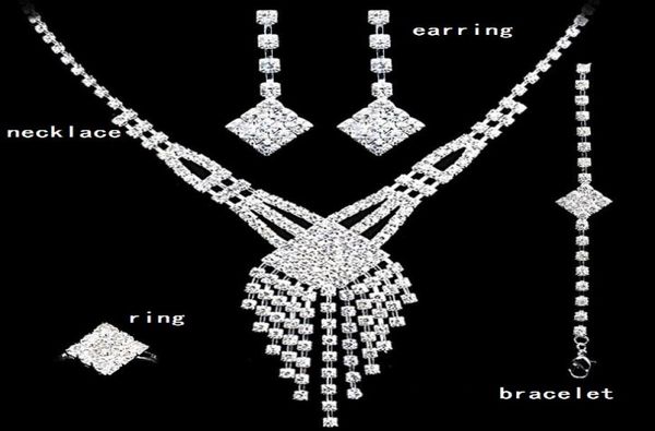 four pcs jewelry set crystal wedding crown earrings necklace tiaras rings bracelet accessories fashion headdress ht1226323176, Silver
four pcs jewelry set crystal wedding crown earrings necklace tiaras rings bracelet accessories fashion headdress ht1226323176, Silver