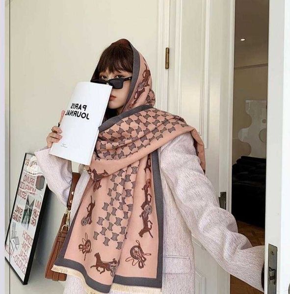 winter new tassel shawl scarf women's imitation autumn cashmere european and american thickening warm dualuse a7r0, Blue;gray
winter new tassel shawl scarf women's imitation autumn cashmere european and american thickening warm dualuse a7r0, Blue;gray