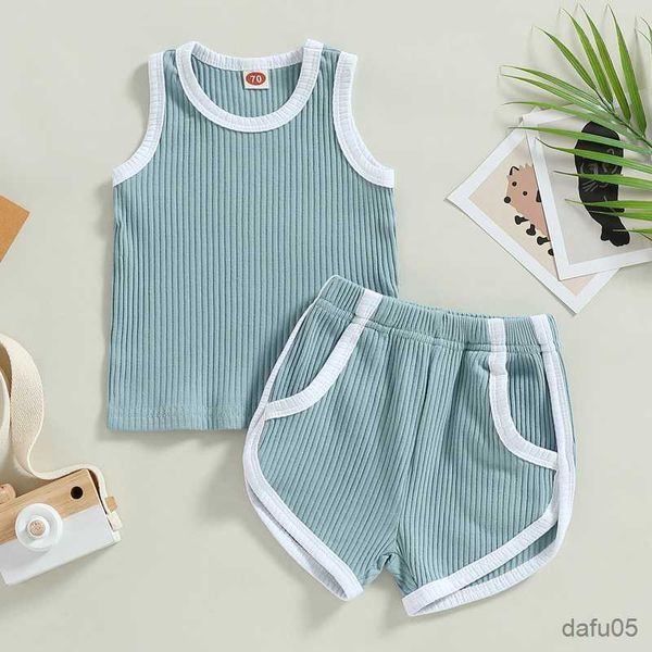clothing sets 0-4years toddler baby 2pcs summer clothes sleeveless contrast color ribbed tank shorts set r230815, White
clothing sets 0-4years toddler baby 2pcs summer clothes sleeveless contrast color ribbed tank shorts set r230815, White