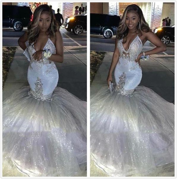 glitter silver vneck mermaid prom dresses 2020 spaghetti straps african long formal evening gowns graduation party dresses b2104570, Black
glitter silver vneck mermaid prom dresses 2020 spaghetti straps african long formal evening gowns graduation party dresses b2104570, Black