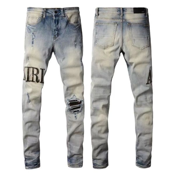 2023 ami men's purple jeans patches detail biker fit denim jeans men slim motorcycle for mens vintage distressed, Blue
2023 ami men's purple jeans patches detail biker fit denim jeans men slim motorcycle for mens vintage distressed, Blue