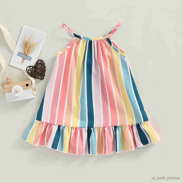 girl's dresses kids girls summer sleeveless dress vertical stripe print ruffle hem casual sleeveless strap dress 6m-4y r230815, Red;yellow
girl's dresses kids girls summer sleeveless dress vertical stripe print ruffle hem casual sleeveless strap dress 6m-4y r230815, Red;yellow