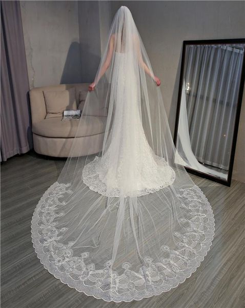 one layer 335 meters luxury wedding veil ivory cathedral bridal veils customize new appliques edge wedding party veil with comb2375973, Black
one layer 335 meters luxury wedding veil ivory cathedral bridal veils customize new appliques edge wedding party veil with comb2375973, Black