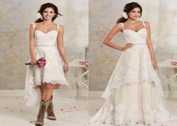 2019 beach high low wedding dresses with detachable train spaghetti straps lace appliqued overskirt bridal gowns9019966, White
2019 beach high low wedding dresses with detachable train spaghetti straps lace appliqued overskirt bridal gowns9019966, White