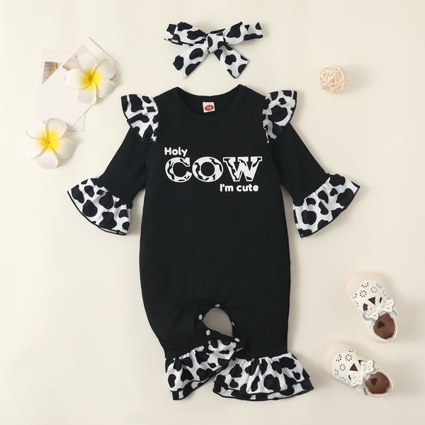 rompers focusnorm 2pcs infant baby girls jumpsuit 0 24m long flare sleeve letters cow printed romper bowknot headband 230814, Blue
rompers focusnorm 2pcs infant baby girls jumpsuit 0 24m long flare sleeve letters cow printed romper bowknot headband 230814, Blue