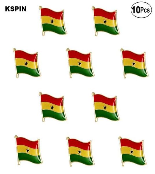 ghana flag lapel pin flag badge brooch pins badges 10pcs a lot1427717, Gray