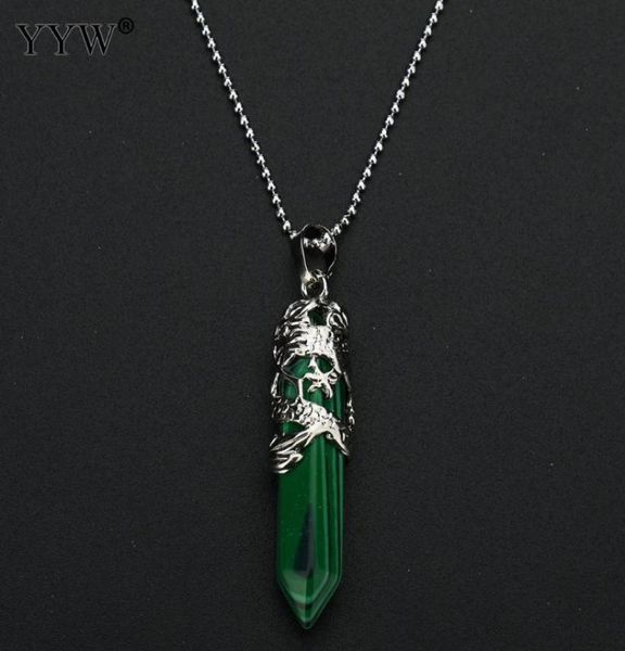 dragon tribe natural stone hexagonal crystal quartz tiger eye prism ethnic pendant necklace hanging jewelry for women men2873728, Silver
dragon tribe natural stone hexagonal crystal quartz tiger eye prism ethnic pendant necklace hanging jewelry for women men2873728, Silver