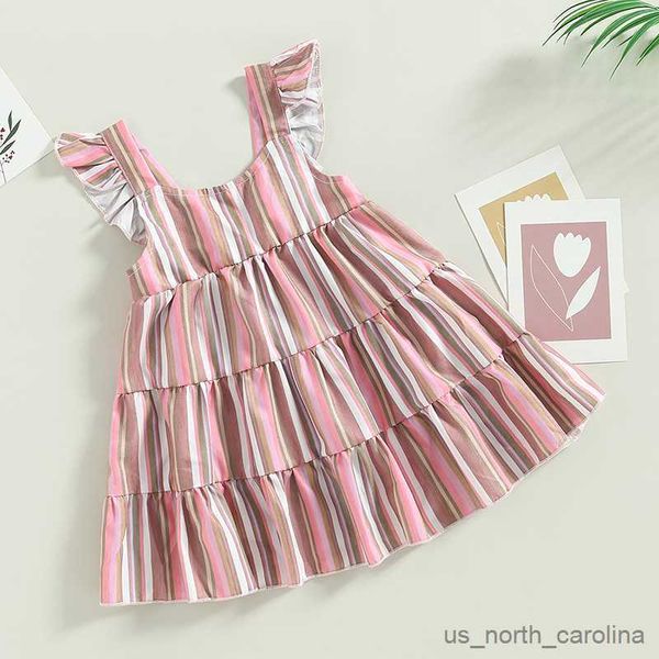 girl's dresses 0-3y baby kids girls party dress summer sleeveless pleated striped dress casual princess vacation beach dresses r230815, Red;yellow
girl's dresses 0-3y baby kids girls party dress summer sleeveless pleated striped dress casual princess vacation beach dresses r230815, Red;yellow