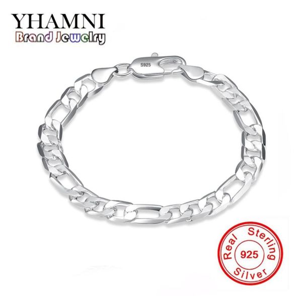 yhamni original real solid 925 pure silver men fashion charm bangle luxury wedding jewelry gift h2004074785, Golden;silver
yhamni original real solid 925 pure silver men fashion charm bangle luxury wedding jewelry gift h2004074785, Golden;silver