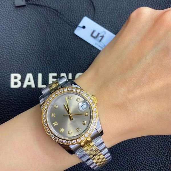 u1 aaa luxury watch st9 steel tow tone watch diamond bezel 31mm automatic ladies wristwatches datejust watches jubilee strap sapphire moveme, Slivery;brown
u1 aaa luxury watch st9 steel tow tone watch diamond bezel 31mm automatic ladies wristwatches datejust watches jubilee strap sapphire moveme, Slivery;brown