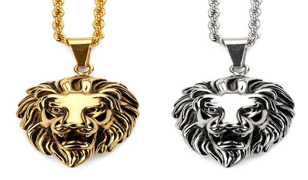 fashion men lion head pendant necklace hip hop jewelry steel 18k gold plated 60cm long chain filling pieces men039s gift1616596, Silver
fashion men lion head pendant necklace hip hop jewelry steel 18k gold plated 60cm long chain filling pieces men039s gift1616596, Silver