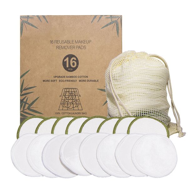reusable makeup remover pads eco-friendly cotton & bamboo rounds for toner & exfoliants, includes washable bag for laundry & storage
reusable makeup remover pads eco-friendly cotton & bamboo rounds for toner & exfoliants, includes washable bag for laundry & storage