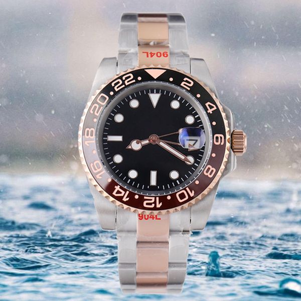 mens watches 40mm ceramic bezel full stainless steel automatic mechanics movment green reloj de lujo sapphire 5atm waterproof watch yachtmas, Slivery;brown
mens watches 40mm ceramic bezel full stainless steel automatic mechanics movment green reloj de lujo sapphire 5atm waterproof watch yachtmas, Slivery;brown