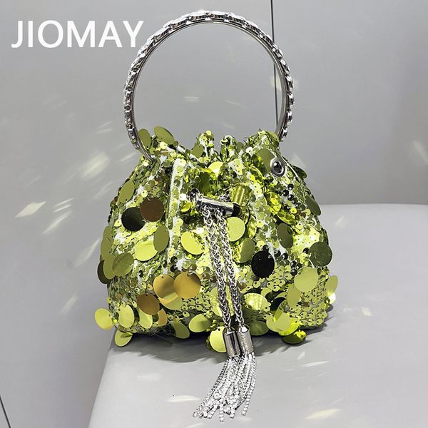 evening bags jiomay sequin designer handbags for women 2023 s tassel shoulder ladies solid color metal ring handle bucket 230814
evening bags jiomay sequin designer handbags for women 2023 s tassel shoulder ladies solid color metal ring handle bucket 230814