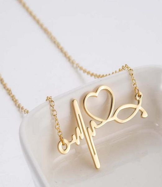 simple stainless steel necklaces stethoscope electrocardiogram necklace fashion love heart choker chain7775808, Silver
simple stainless steel necklaces stethoscope electrocardiogram necklace fashion love heart choker chain7775808, Silver